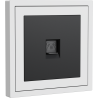 Xelent Series 1 Port Telephone Wall Jack - Ivory White