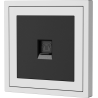 Xelent Series 1 Port Telephone Wall Jack - Ivory White