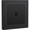 Xelent Series 1 Port Cable TV Wall Jack - Charcoal Gray