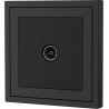 Xelent Series 1 Port Cable TV Wall Jack - Charcoal Gray