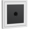 Xelent Series 1 Port Cable TV Wall Jack - Ivory White