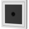 Xelent Series 1 Port Cable TV Wall Jack - Ivory White