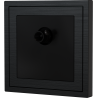 Xelent Series 1 Port Coax Cable TV-F-Type Wall Jack Brushed Aluminium - Black