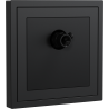 Xelent Series 1 Port Coax Cable TV-F-Type Wall Jack - Charcoal Gray
