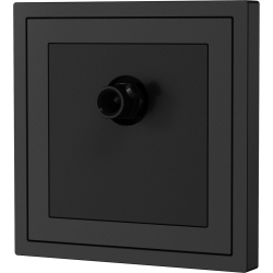 Xelent Series 1 Port Coax Cable TV-F-Type Wall Jack - Charcoal Gray