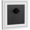 Xelent Series 1 Port Coax Cable TV-F-Type Wall Jack - Ivory White