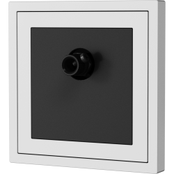 Xelent Series 1 Port Coax Cable TV-F-Type Wall Jack - Ivory White