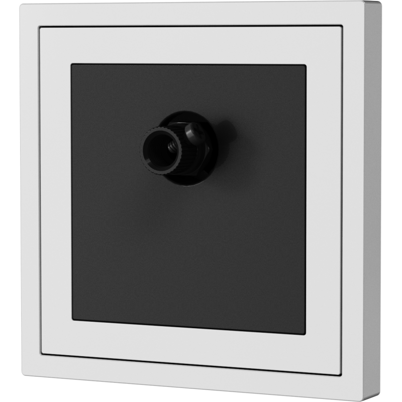 Xelent Series 1 Port Coax Cable TV-F-Type Wall Jack - Ivory White