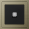 Xelent Series 1 Port Ethernet Wall Jack Brushed Aluminium - Antique Bronze