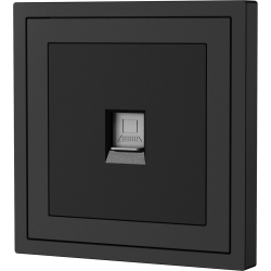 Xelent Series 1 Port Ethernet Wall Jack - Charcoal Gray