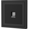 Xelent Series 1 Port Ethernet Wall Jack - Charcoal Gray