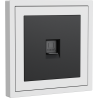 Xelent Series 1 Port Ethernet Wall Jack - Ivory White