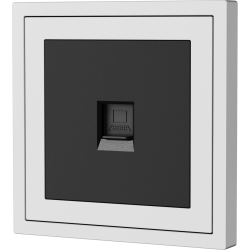 Xelent Series 1 Port Ethernet Wall Jack - Ivory White