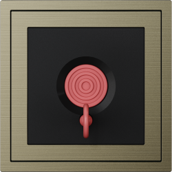 Xelent Series Emergency Panel Brushed Aluminium - Antique Bronze