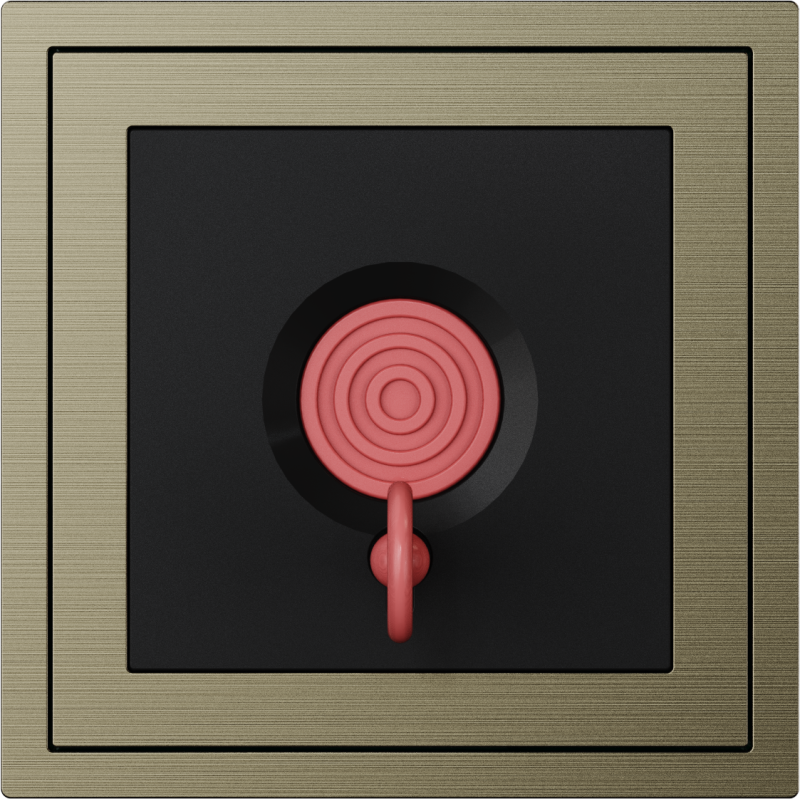 Xelent Series Emergency Panel Brushed Aluminium - Antique Bronze