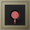 Xelent Series Emergency Panel Brushed Aluminium - Antique Bronze