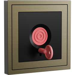 Xelent Series Emergency Panel Brushed Aluminium - Antique Bronze