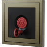 Xelent Series Emergency Panel Brushed Aluminium - Antique Bronze