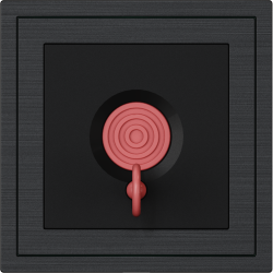 Xelent Series Emergency Panel Brushed Aluminium - Black