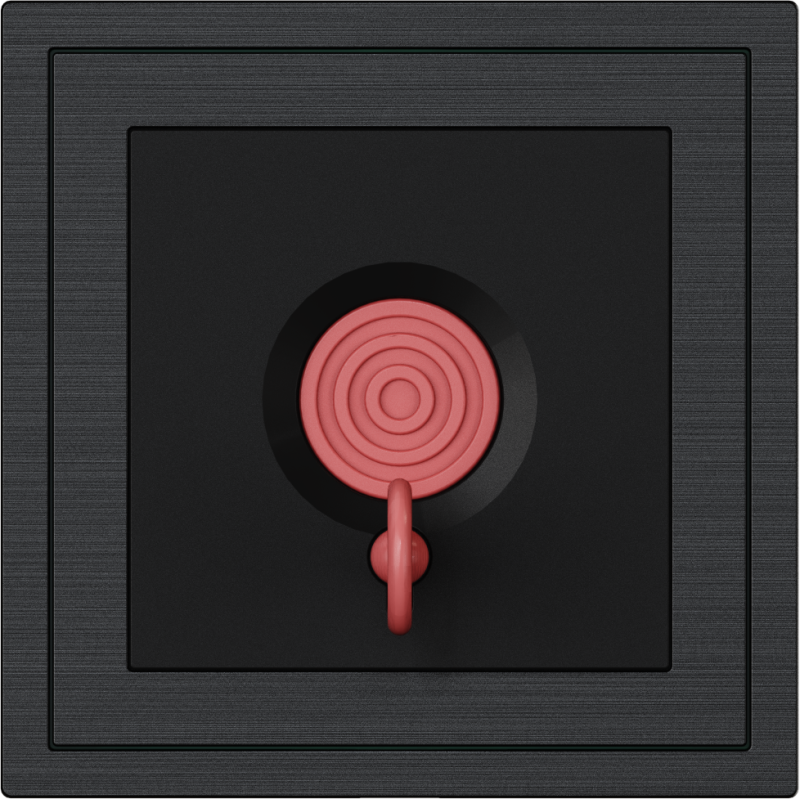 Xelent Series Emergency Panel Brushed Aluminium - Black
