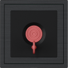 Xelent Series Emergency Panel Brushed Aluminium - Black