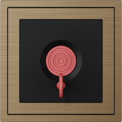 Xelent Series Emergency Panel Brushed Aluminium - Brass