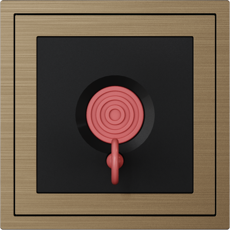 Xelent Series Emergency Panel Brushed Aluminium - Brass