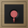 Xelent Series Emergency Panel Brushed Aluminium - Brass