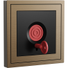 Xelent Series Emergency Panel Brushed Aluminium - Brass