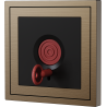 Xelent Series Emergency Panel Brushed Aluminium - Brass