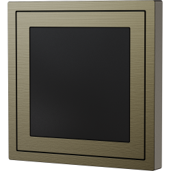 Xelent Series Blank Panel Brushed Aluminium - Antique Bronze
