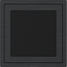 Xelent Series Blank Panel Brushed Aluminium - Black