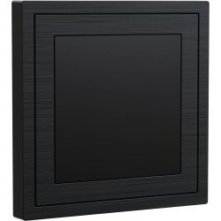 Xelent Series Blank Panel Brushed Aluminium - Black