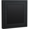 Xelent Series Blank Panel Brushed Aluminium - Black