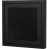 Xelent Series Blank Panel Brushed Aluminium - Black