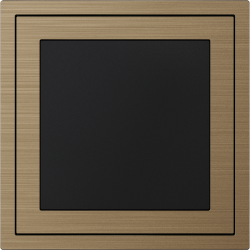 Xelent Series Blank Panel Brushed Aluminium - Brass