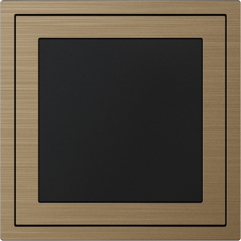 Xelent Series Blank Panel Brushed Aluminium - Brass
