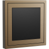 Xelent Series Blank Panel Brushed Aluminium - Brass