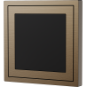 Xelent Series Blank Panel Brushed Aluminium - Brass
