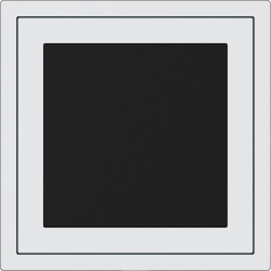 Xelent Series Blank Panel - Ivory White