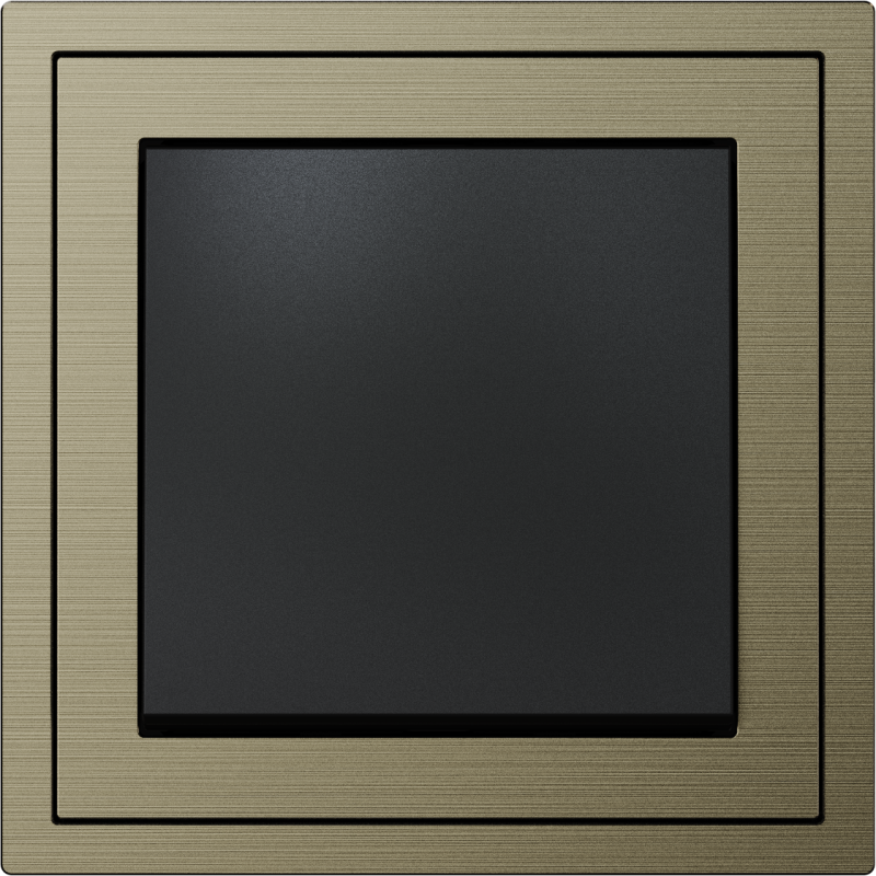 Xelent Series 1 Button Rocker Switch Brushed Aluminium - Antique Bronze