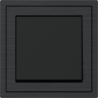 Xelent Series 1 Button Rocker Switch Brushed Aluminium - Black