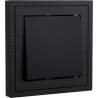 Xelent Series 1 Button Rocker Switch Brushed Aluminium - Black