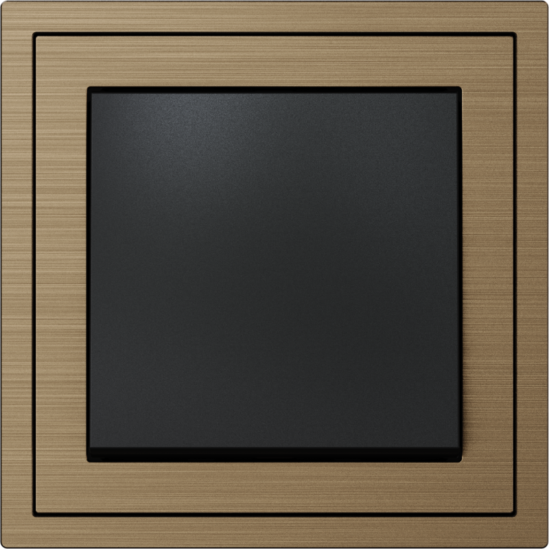 Xelent Series 1 Button Rocker Switch Brushed Aluminium - Brass