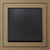 Xelent Series 1 Button Rocker Switch Brushed Aluminium - Brass