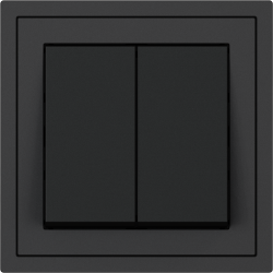 Xelent Series 2 Button Rocker Switch - Charcoal Gray