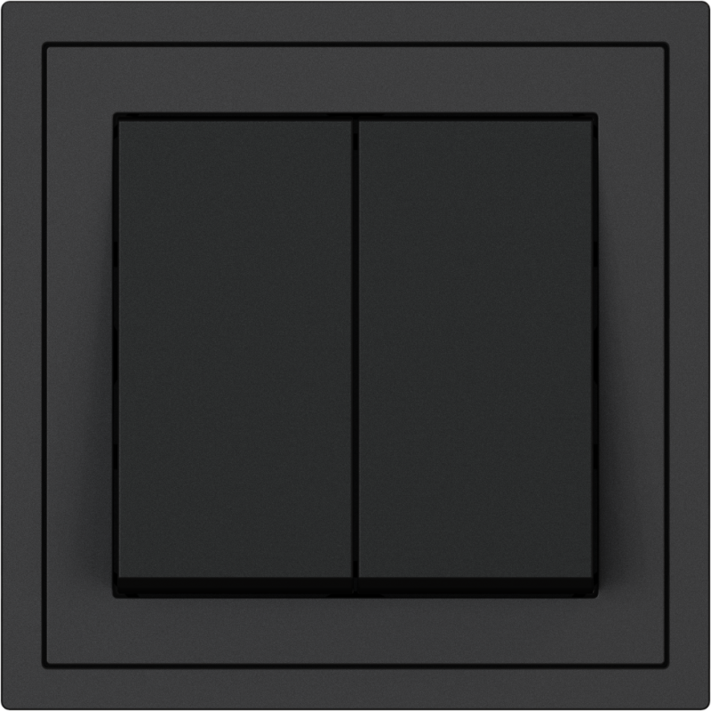 Xelent Series 2 Button Rocker Switch - Charcoal Gray