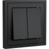 Xelent Series 2 Button Rocker Switch - Charcoal Gray