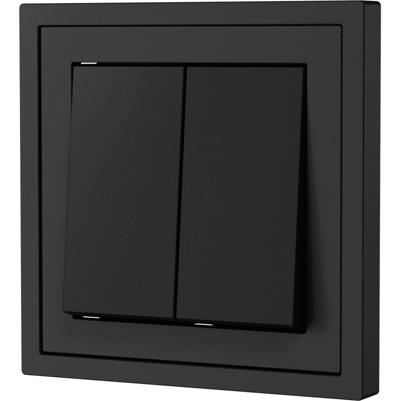 Xelent Series 2 Button Rocker Switch - Charcoal Gray