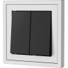 Xelent Series 2 Button Rocker Switch - Ivory White
